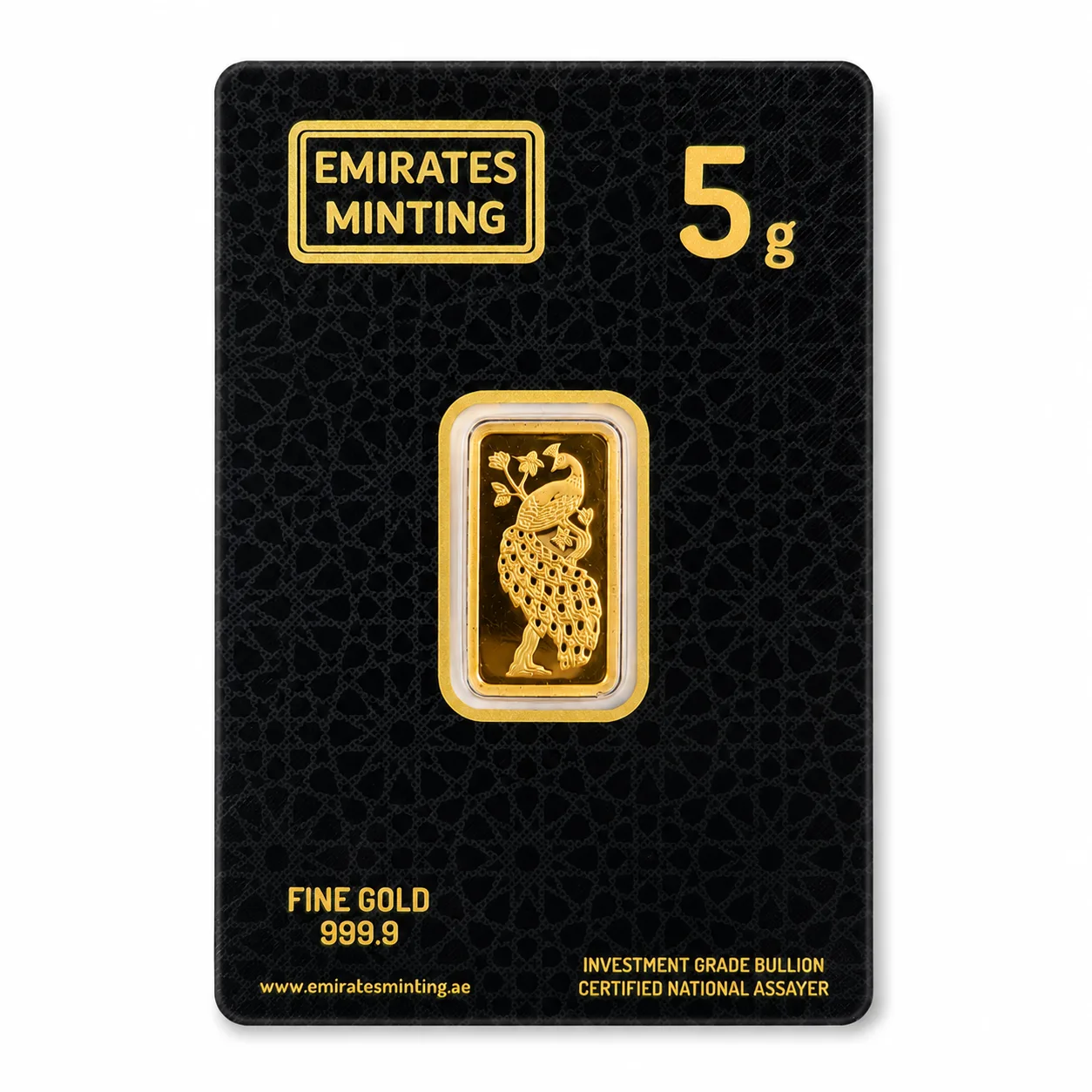 24KT gold bar, 999.9 fine
