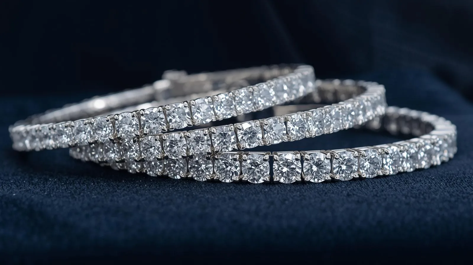 Diamond tennis bracelets