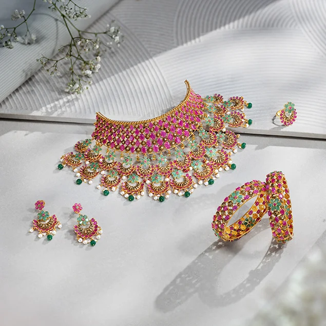 Precious stone jewellery collection