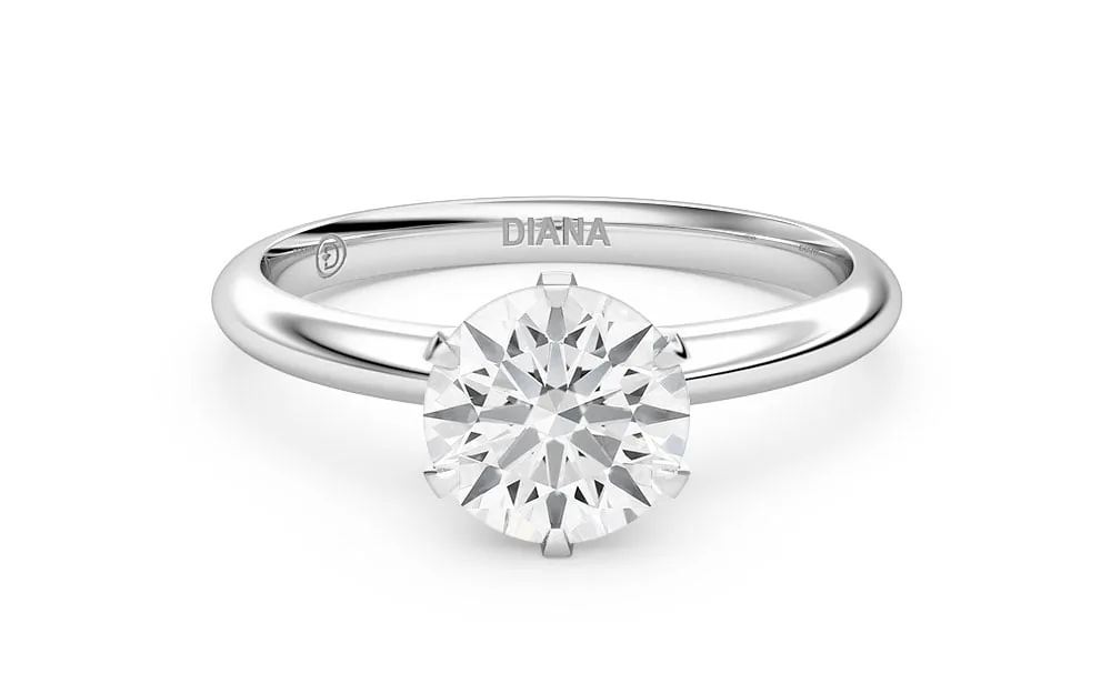White gold halo