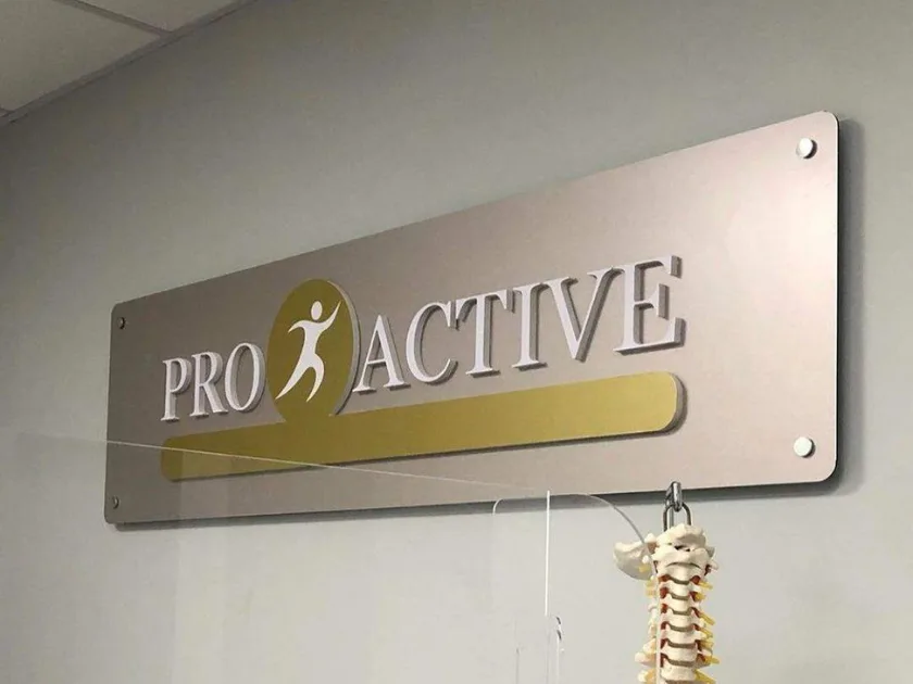 Brushed metal plaque by Crown Sign