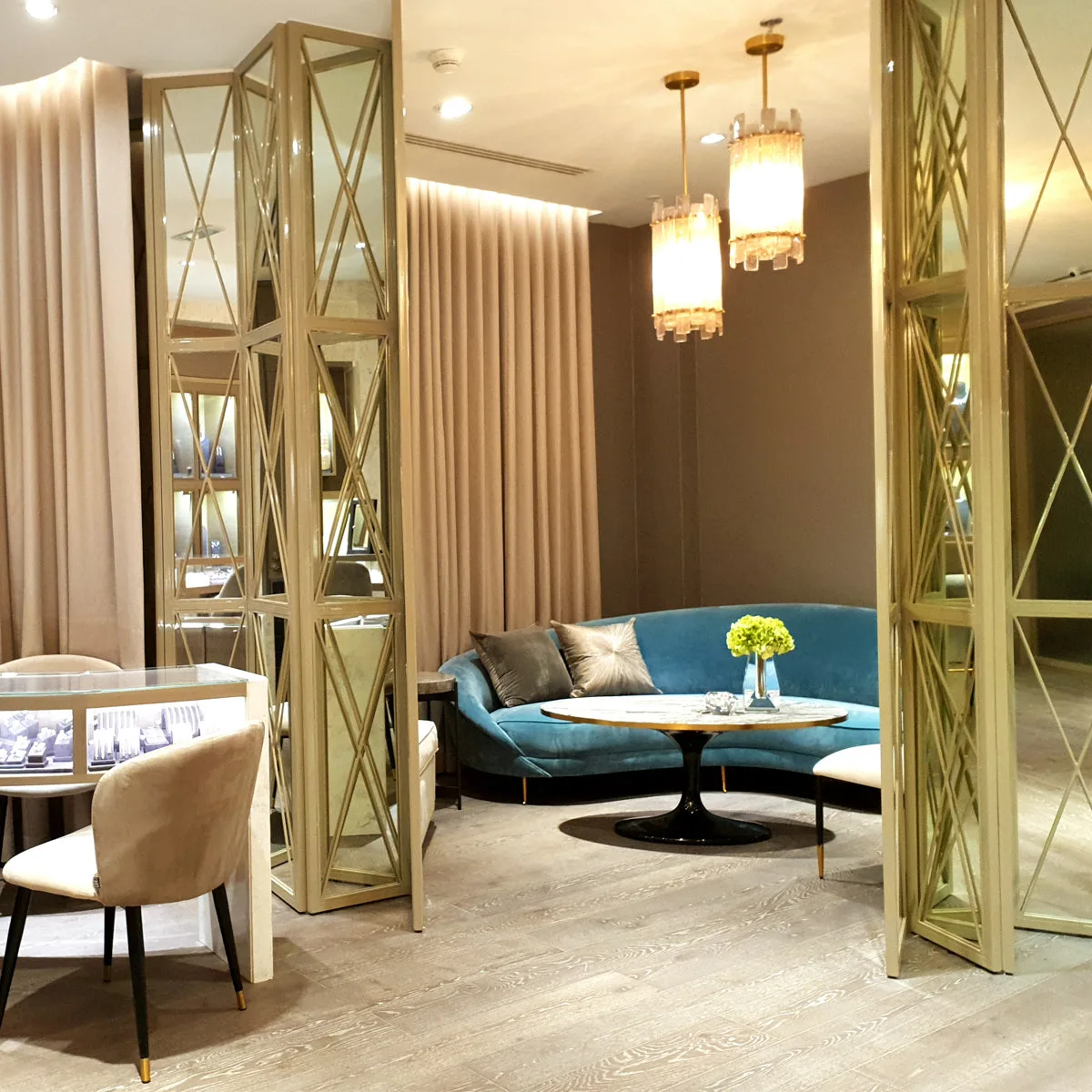 Inside the Solitaire Jewels boutique in Gold & Diamond Park, Dubai
