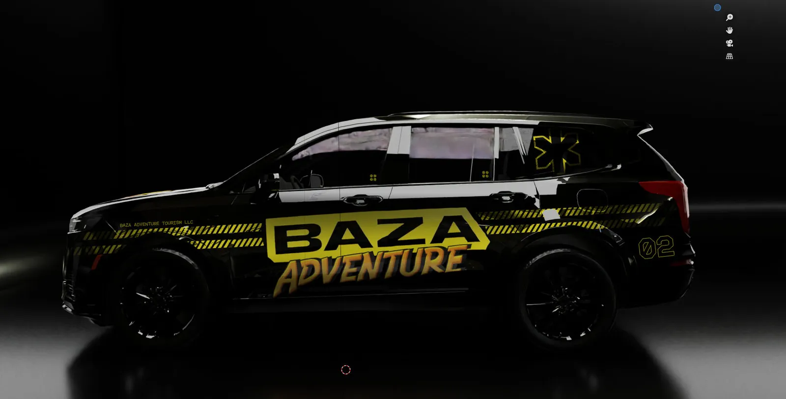 BAZA Adventure branded vehicle