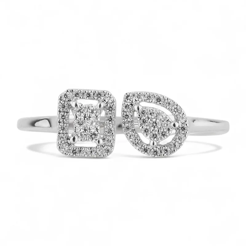 Toi-et-moi diamond ring from the Mon amour collection