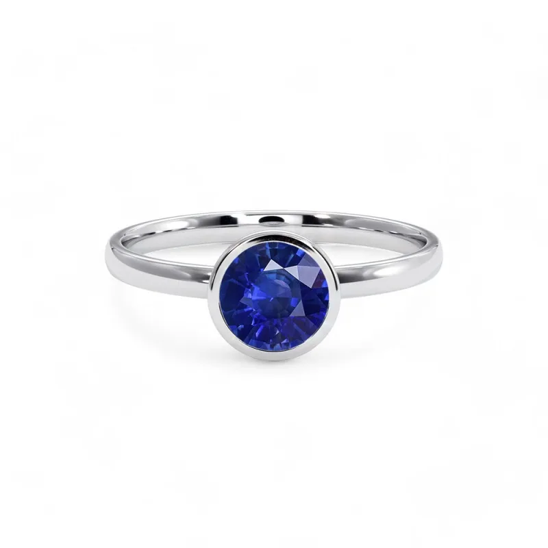 Chloé — sapphire solitaire ring