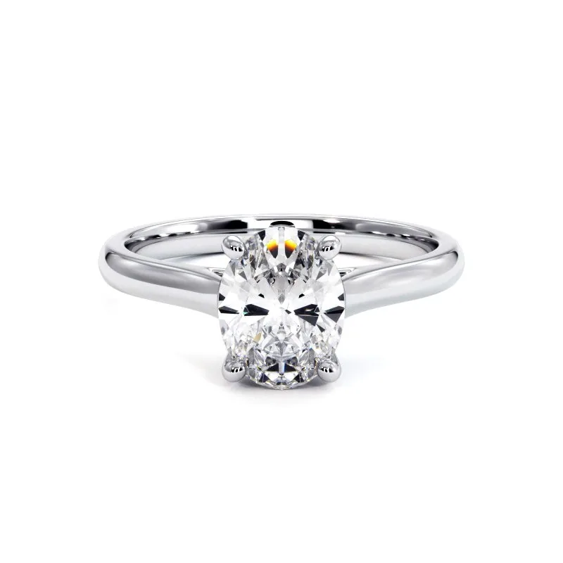 Oval-cut diamond solitaire from the Promesse collection