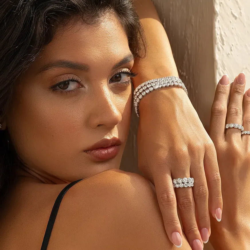 Diamond tennis bracelets