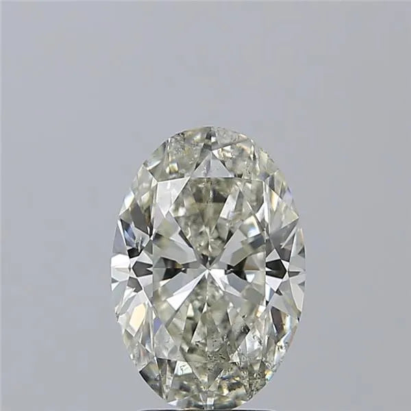 Oval certified diamond