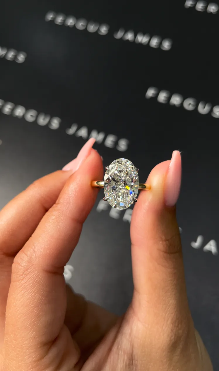Bespoke round diamond six-claw solitaire