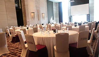Printed banquet chair covers