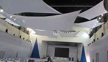 Indoor fabric banner stands