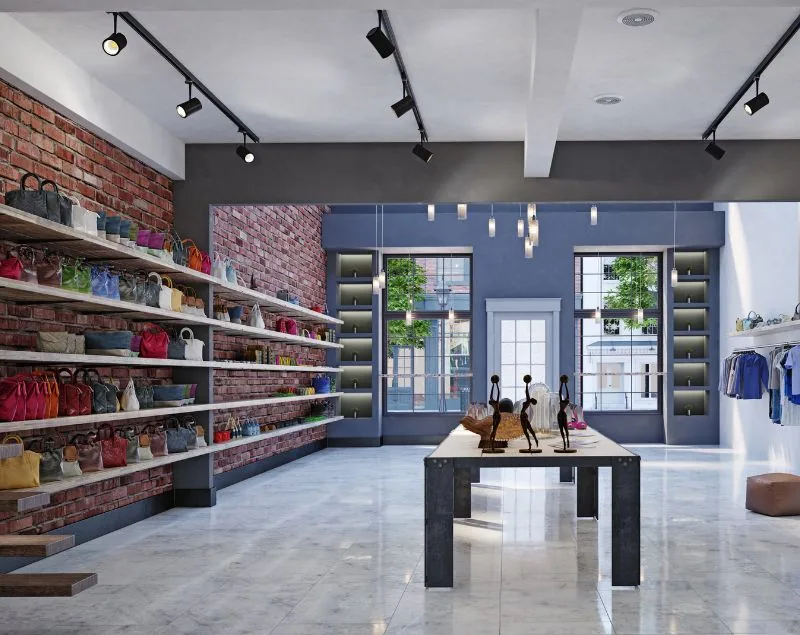 Interior fit-out of a retail space