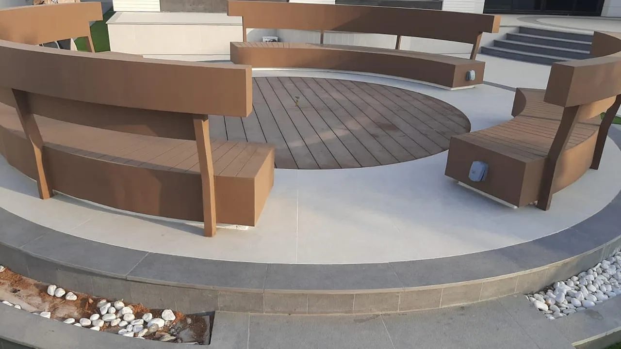 Nad Al Sheba villa pool and garden