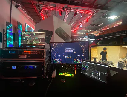 Mramez Events technical production control — audio, lighting and video control desk