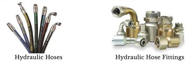 Hydraulic hoses and hose fittings