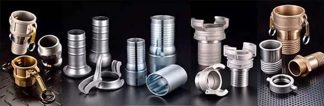 Camlock couplings, hose tails and clamps