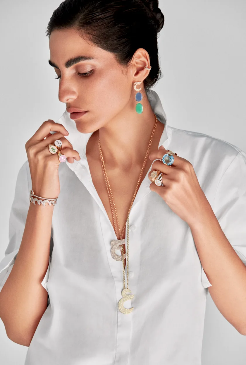 Ya Ein collection — emerald and diamond pieces