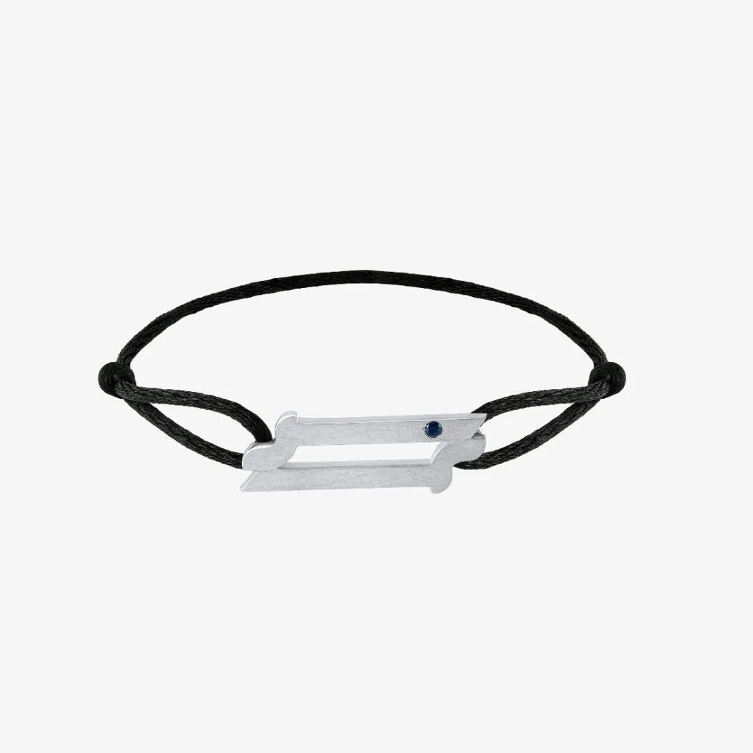Oula collection — single diamond initial pendant