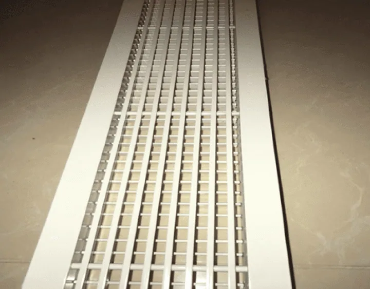 AC grille after cleaning