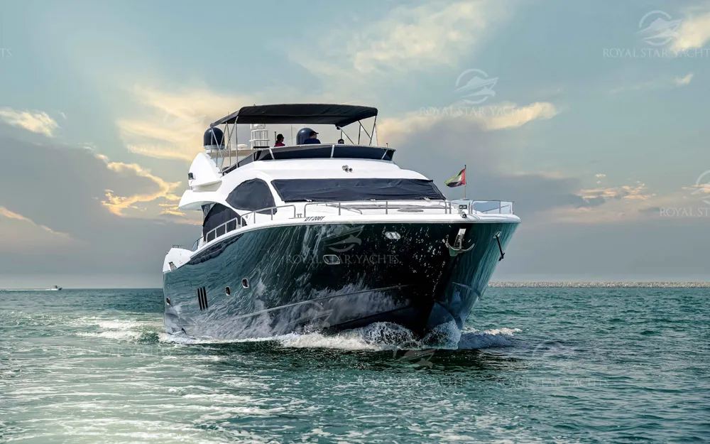 Yacht set up for a wedding or proposal