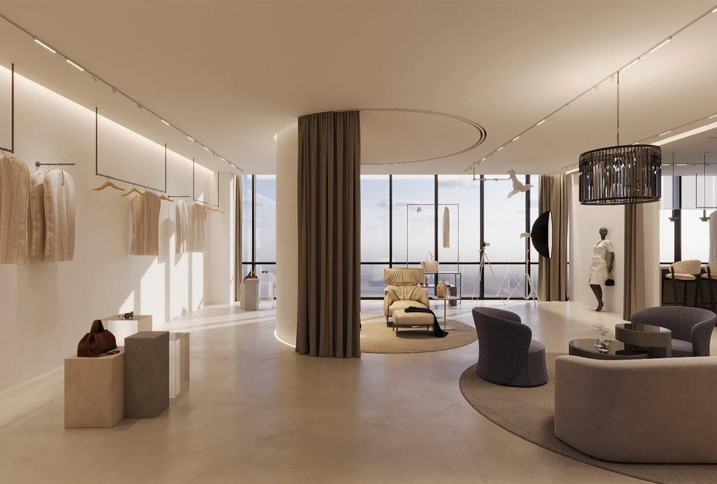 Private apartment interior, Boulevard Plaza