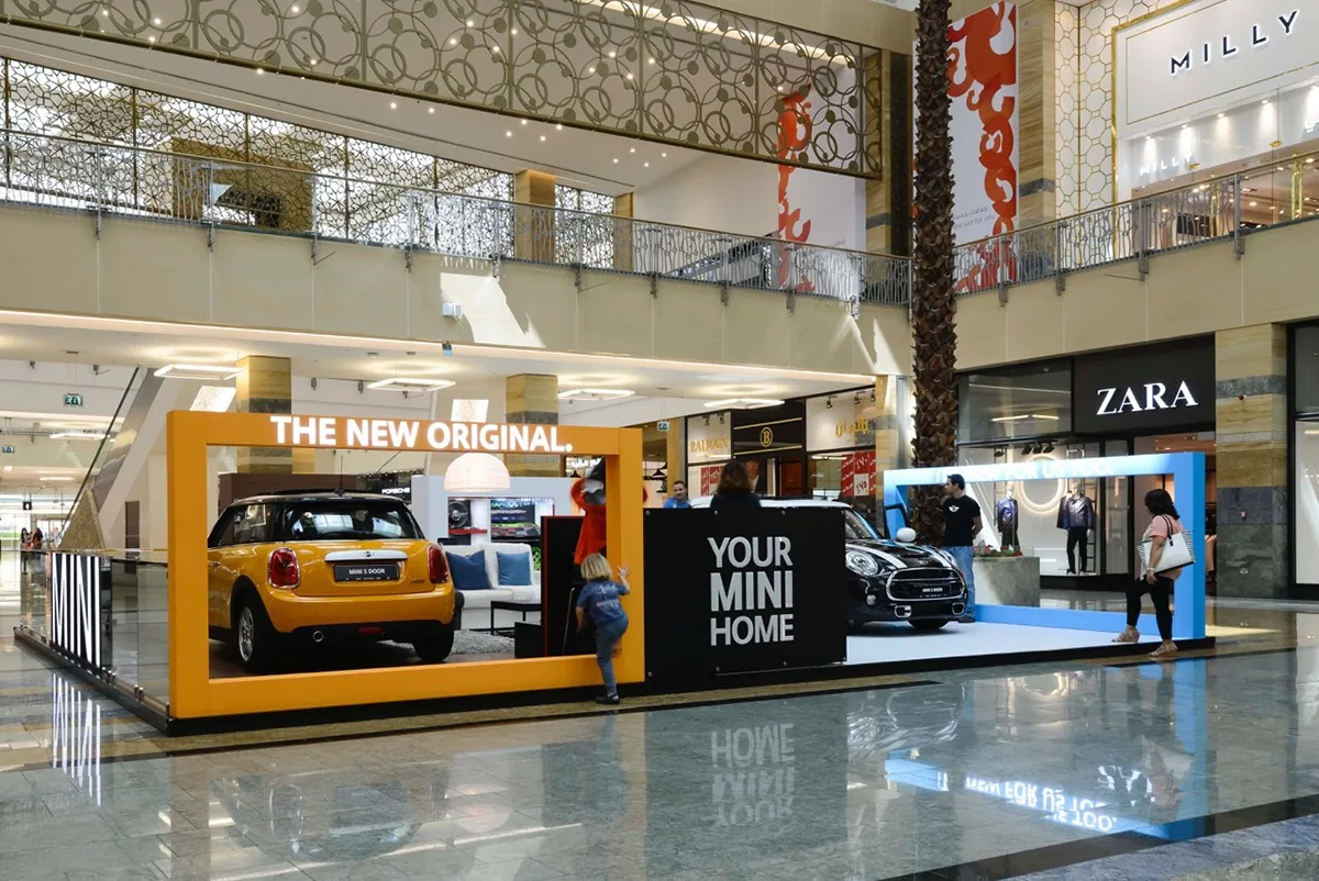 Brand activation in a mall