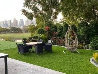 Freshly planted garden