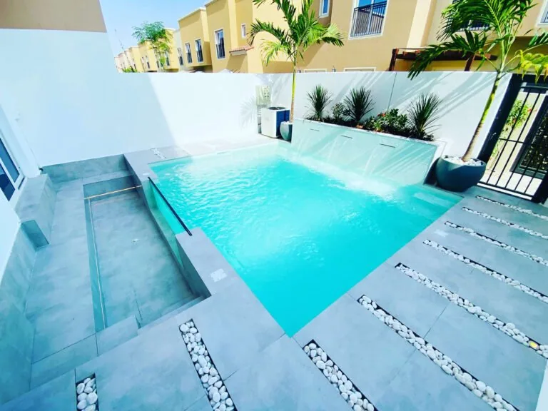 Finished pool and garden project