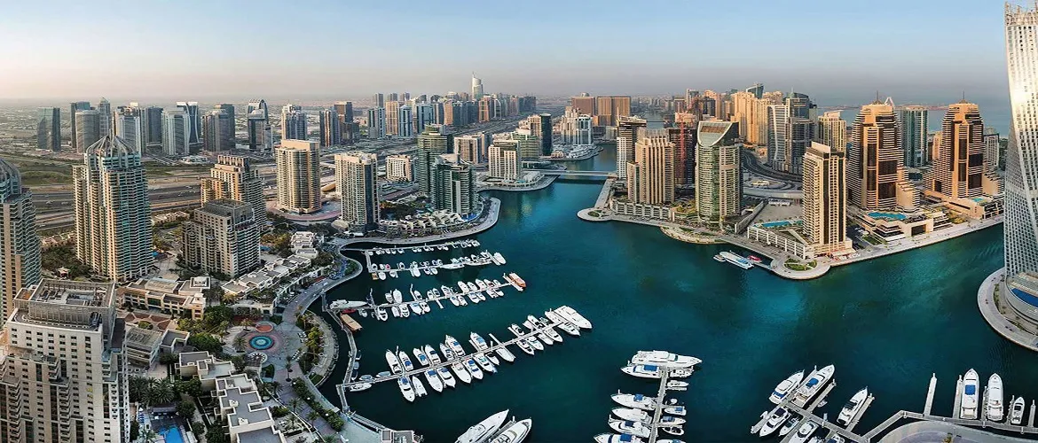 Gulf Yacht Rentals yacht at the Dubai Marina berth