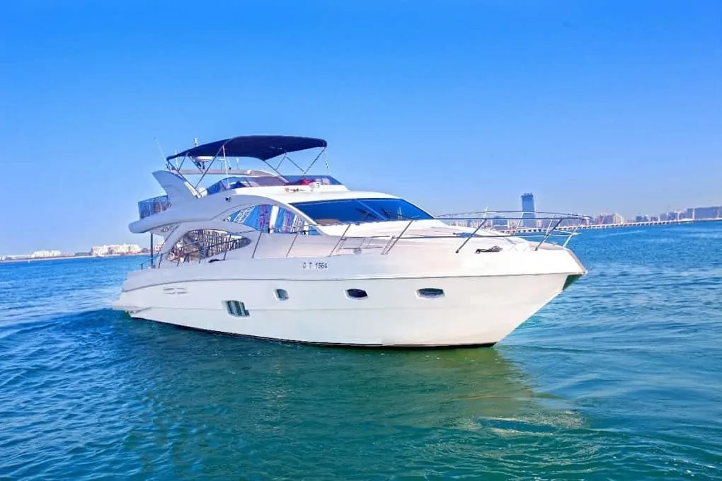 56ft yacht near the Dubai Eye, JBR
