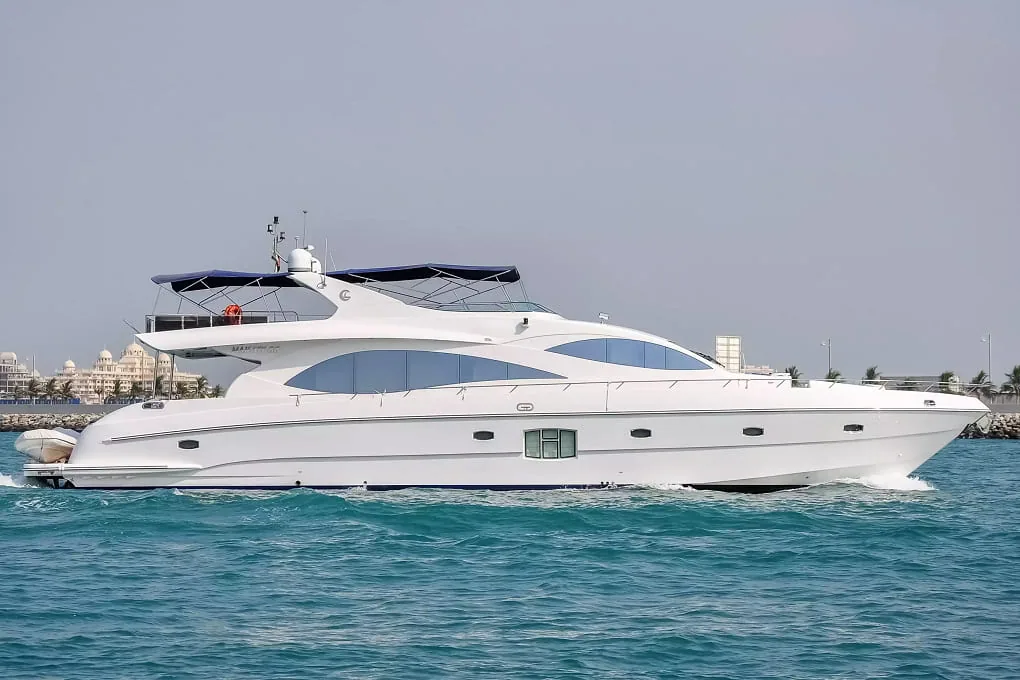 88ft premium yacht moored at Dubai Marina