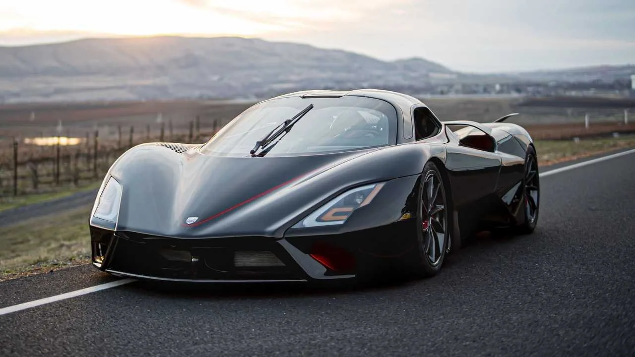 SSC Tuatara super car — available on request