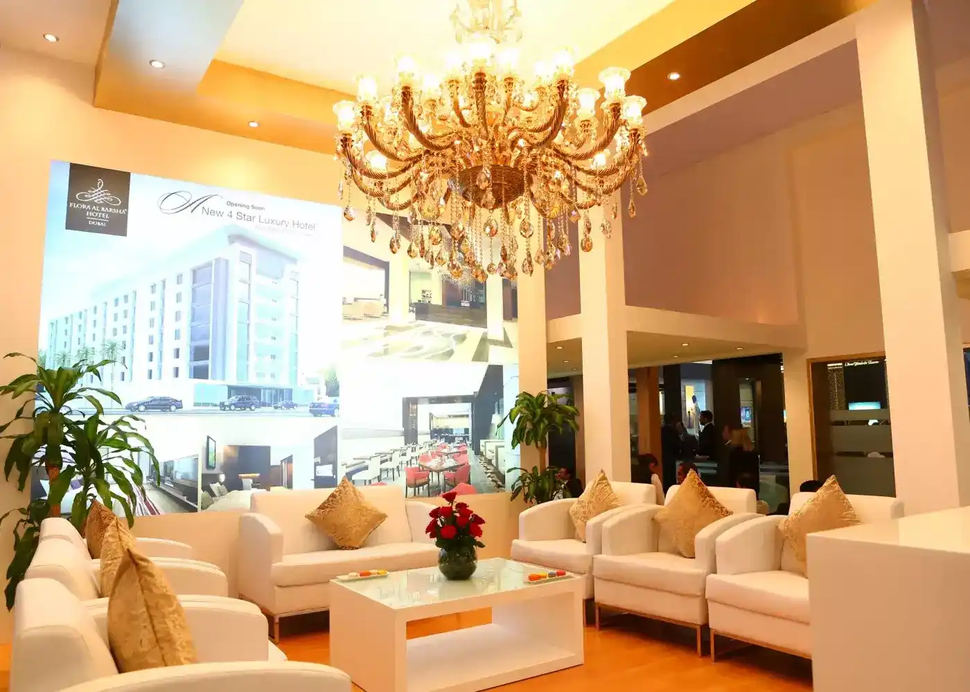 Hospitality interior fit-out with lounge seating
