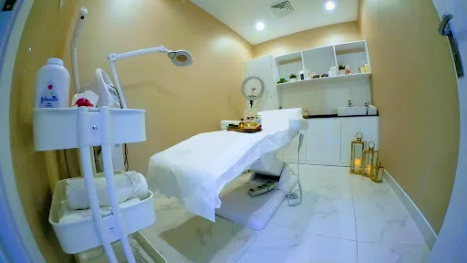Private facial and skincare treatment room