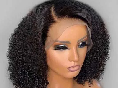 Curly bob lace wig