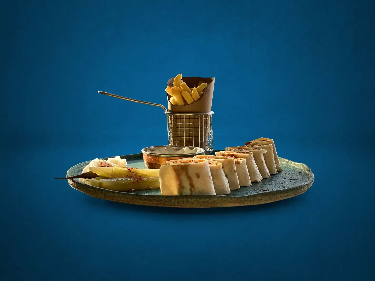 Shawarma rolls platter