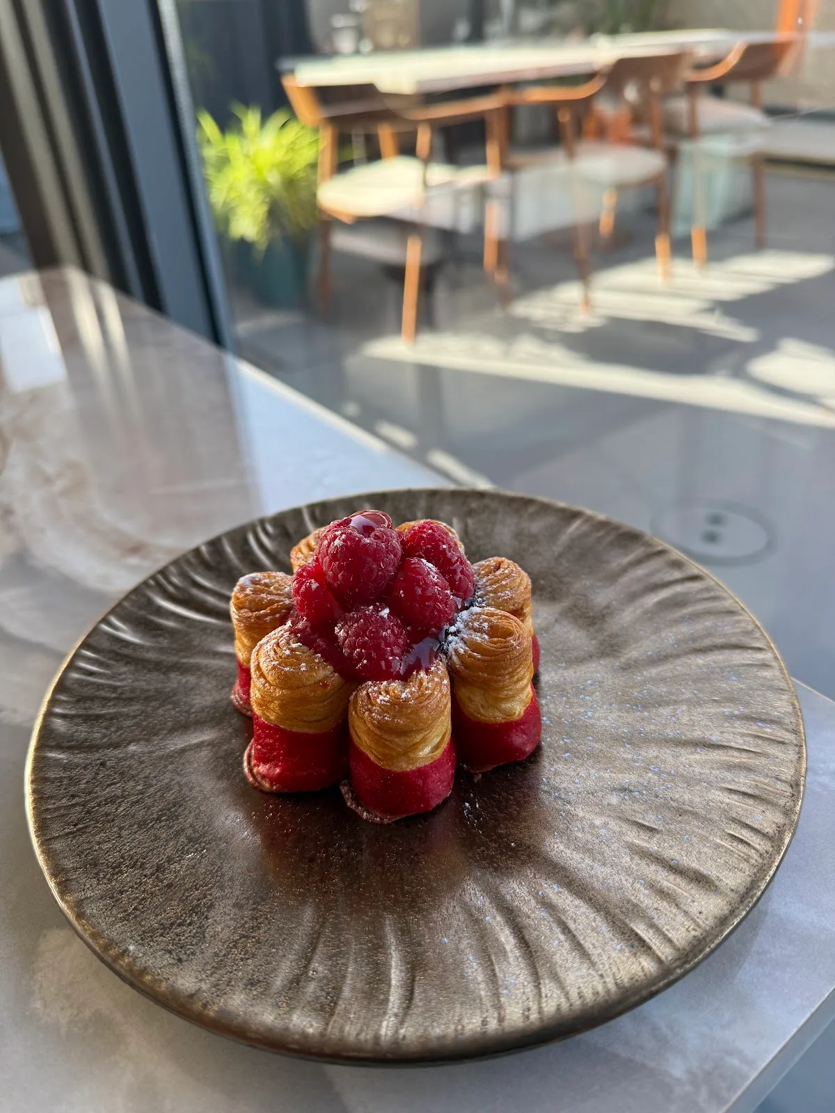 Raspberry mille-feuille