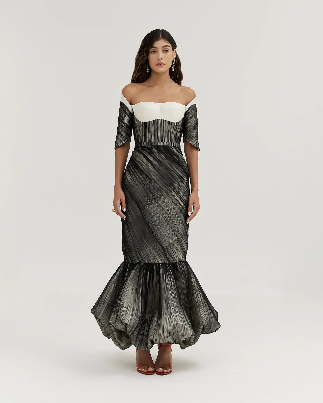 SS26 lamé gown