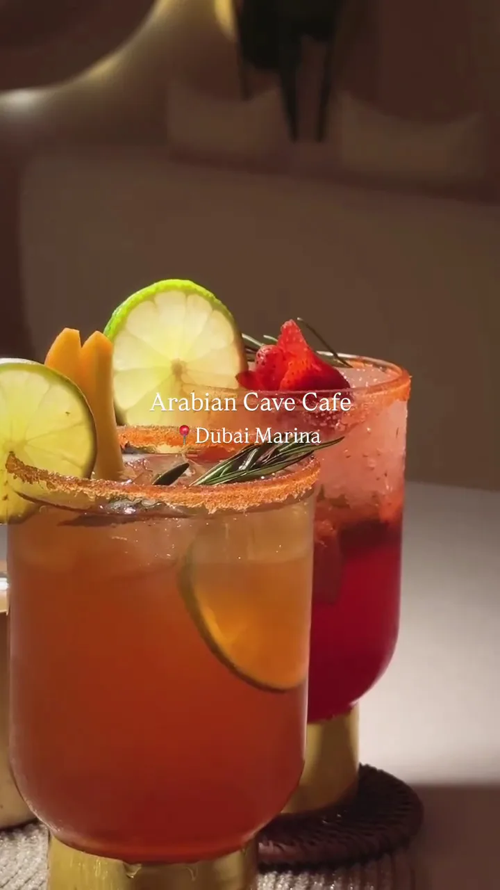 A fresh garnished mocktail served over ice at La Letizia