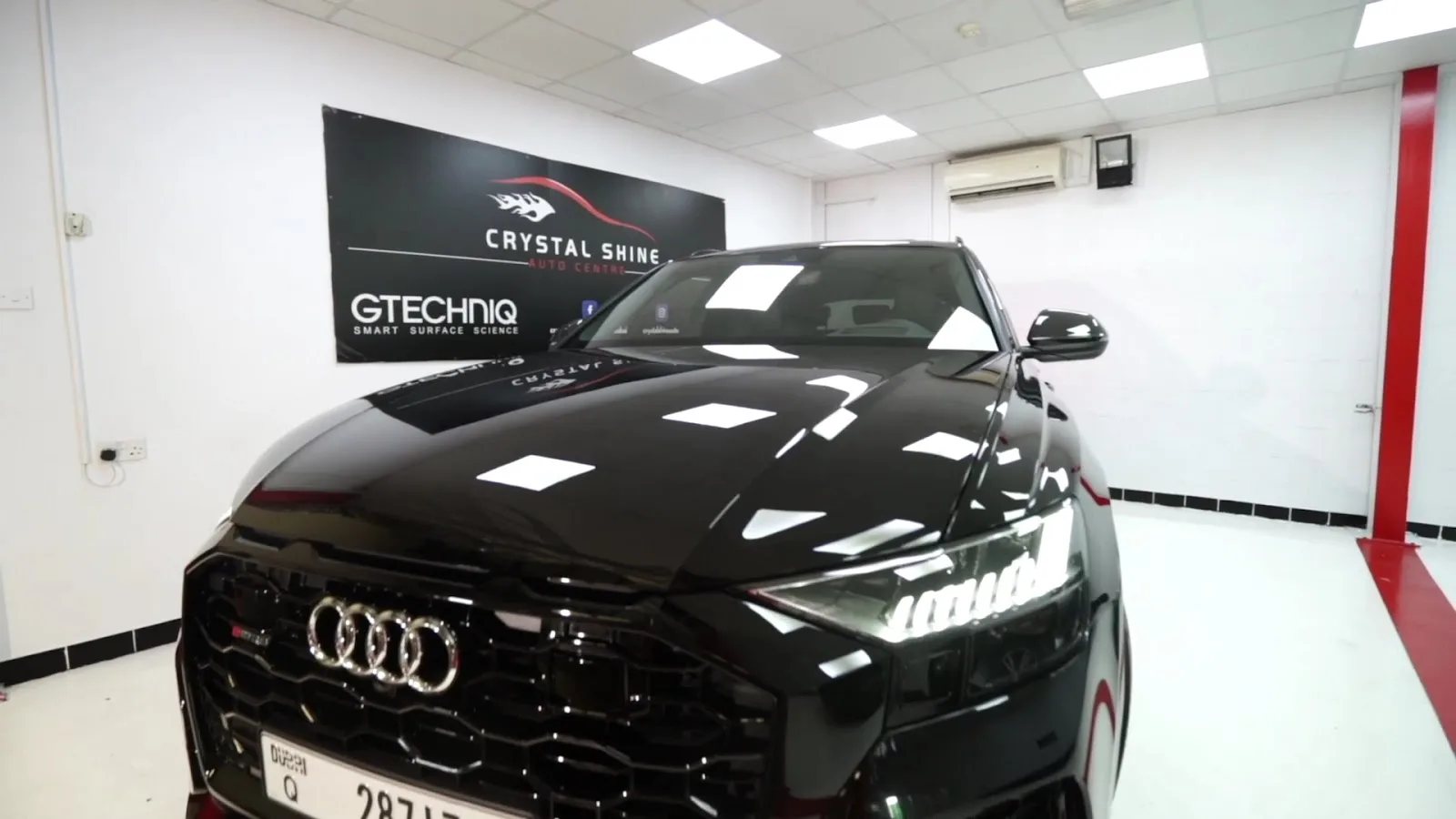 Black Audi RS detailed at Crystal Shine Car Care