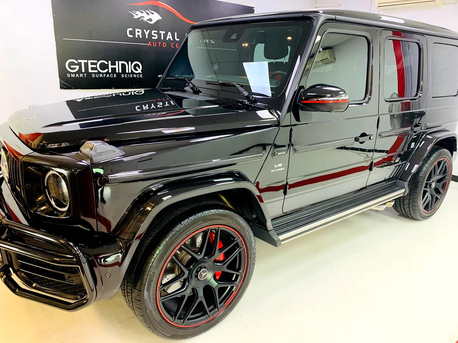 Black Mercedes-AMG G 63 detailed at Crystal Shine Car Care