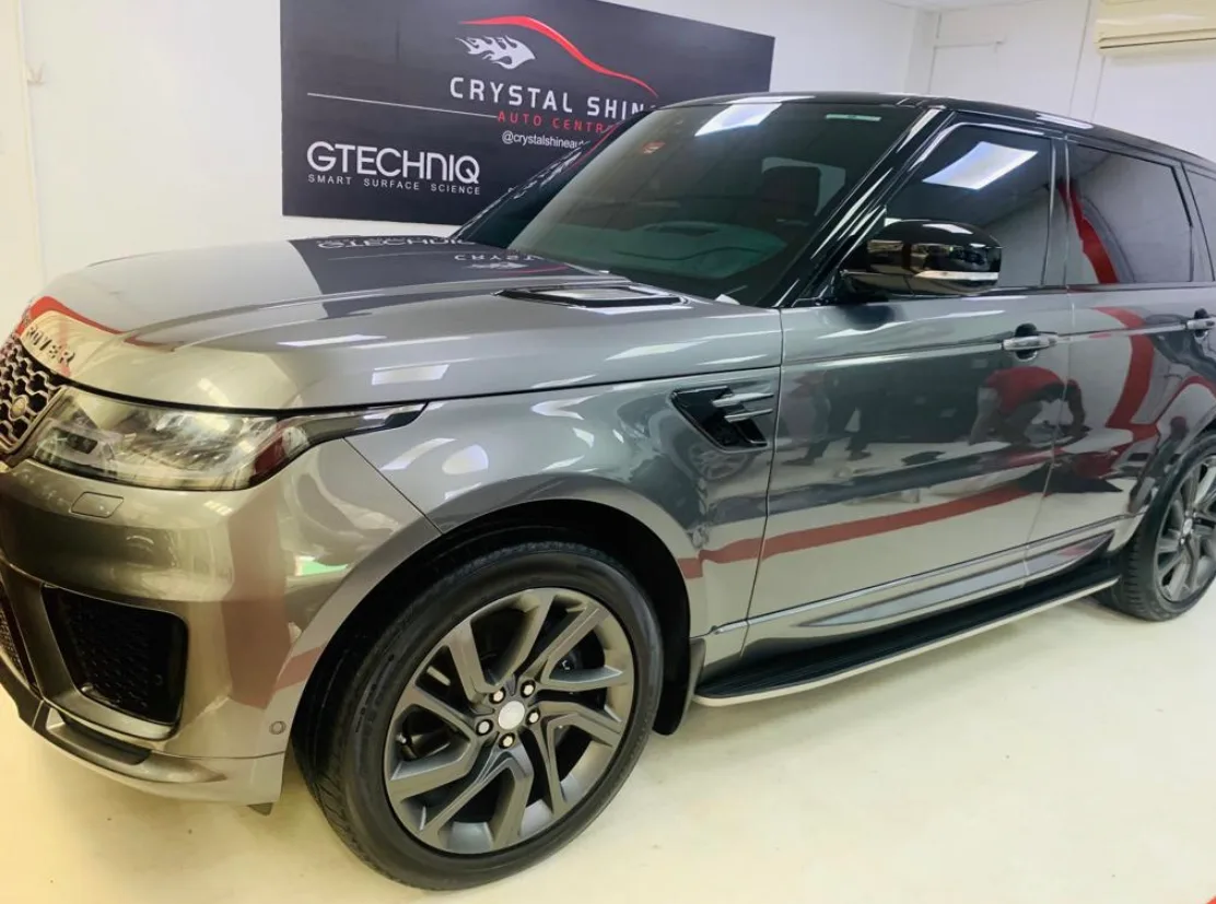 Grey Range Rover Sport detailed at Crystal Shine Car Care