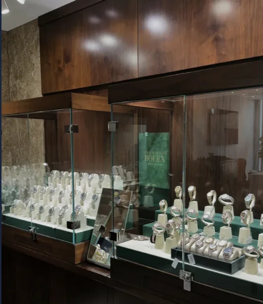 Display cabinet of watches