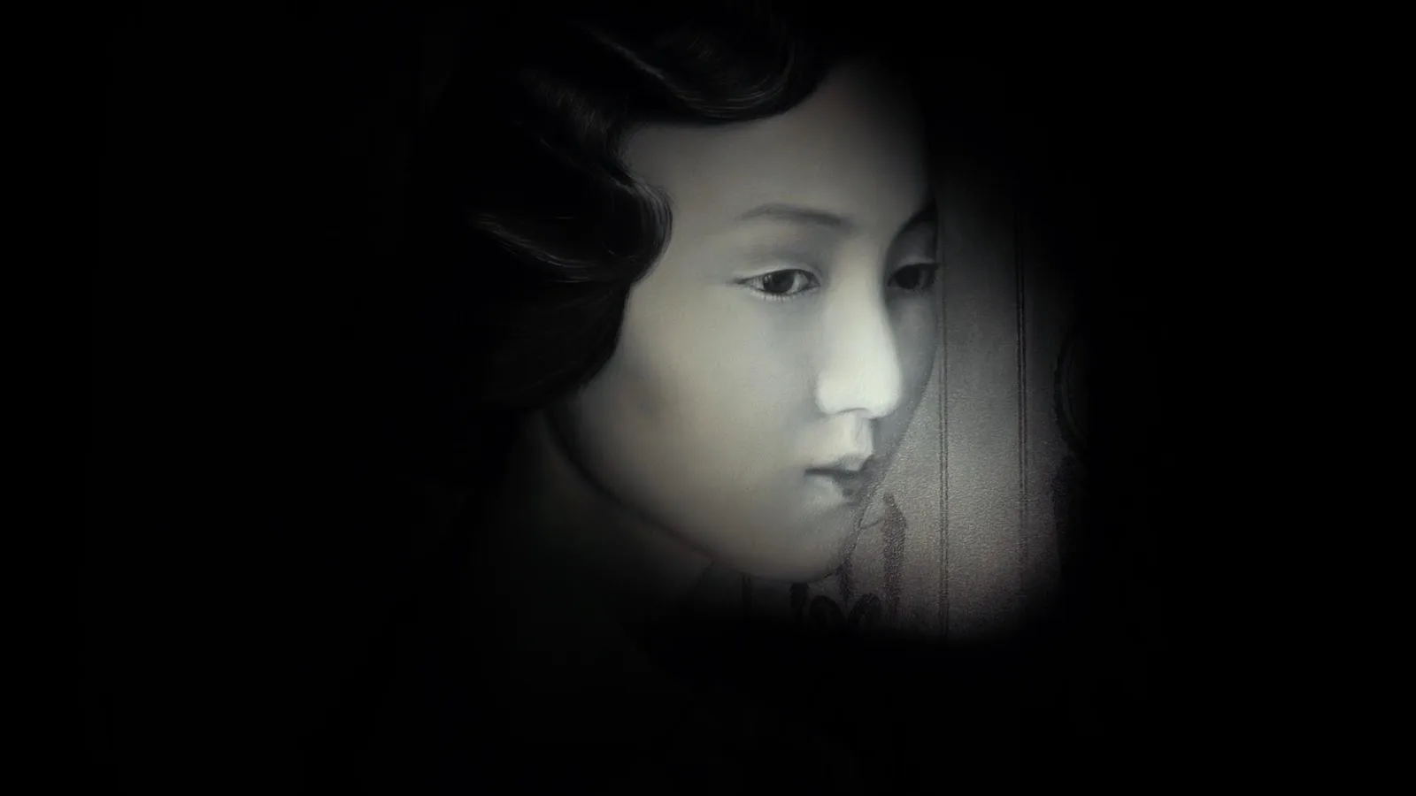Vintage-style portrait detail displayed within Mimi Kakushi