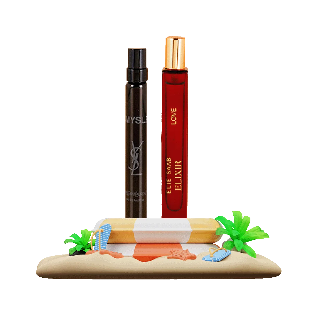 YSL and Elie Saab travel-size perfumes