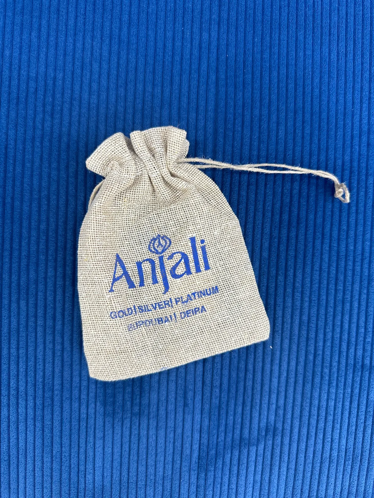 Anjali branded jewellery pouch for gold, silver and platinum