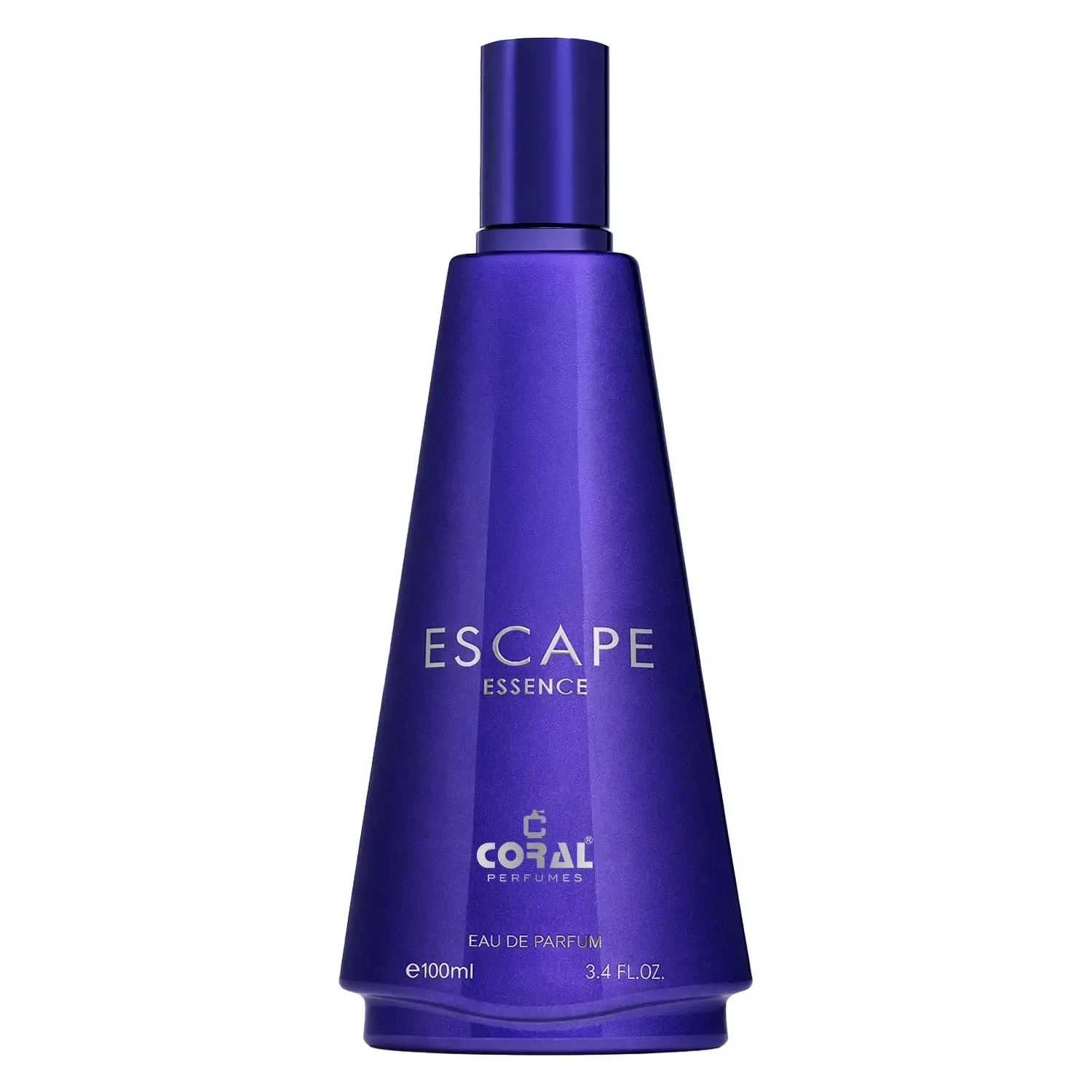 Coral Escape Essence blue eau de parfum bottle