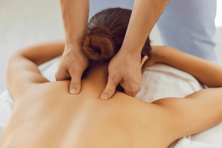 Relaxing back massage