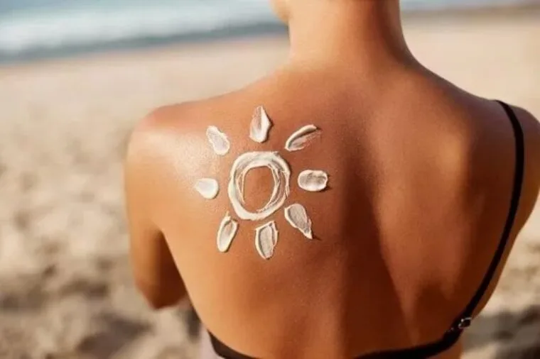 Sun-kissed skin on the beach