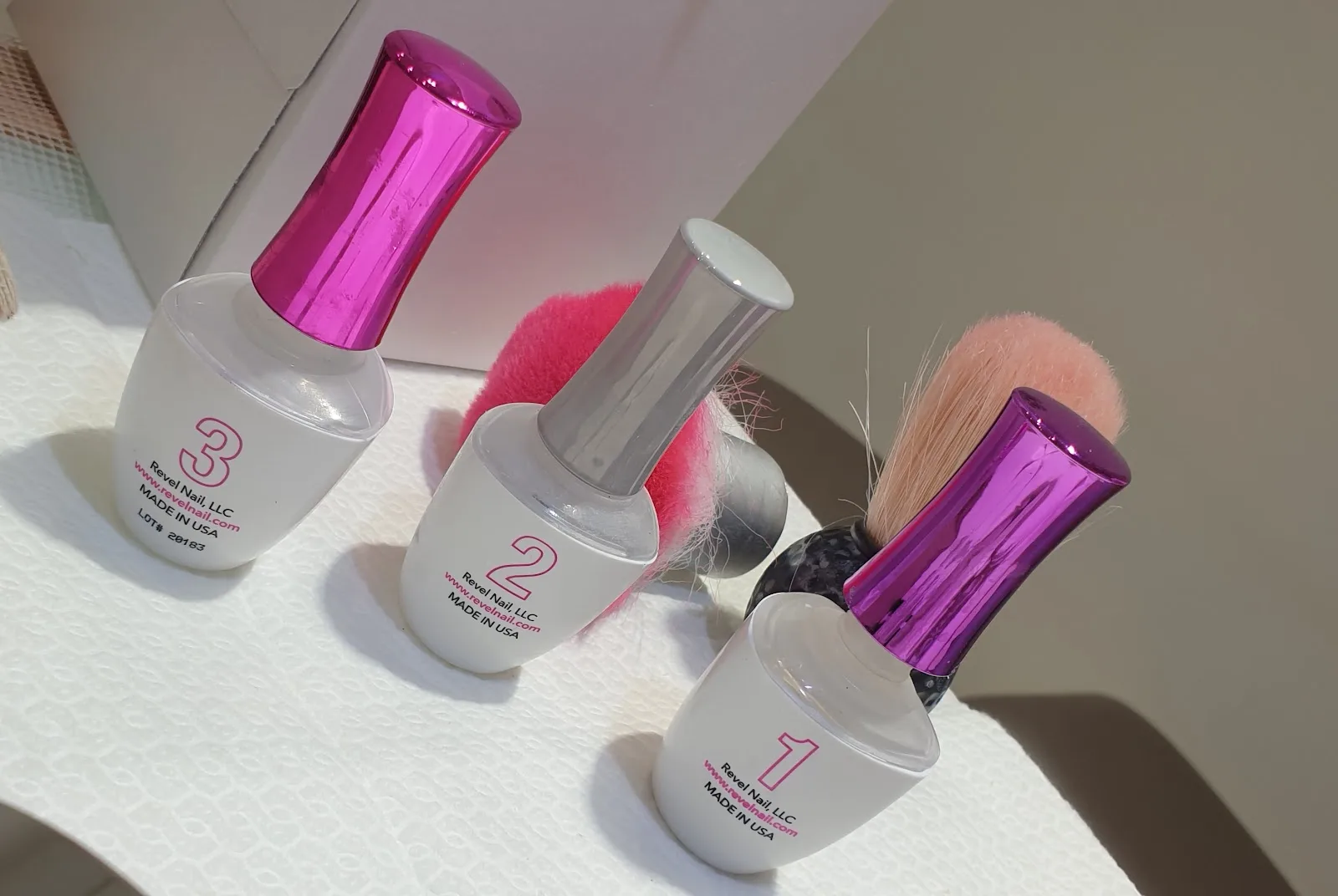 Professional nail dip system bottles